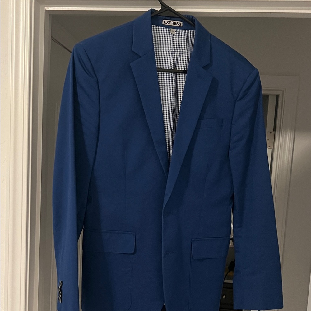 Express Men's Vibrant Blue Blazer
